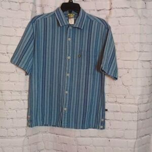 THE NORTH Face Mens‎ Blue Button Down Cotton Shirt sz S